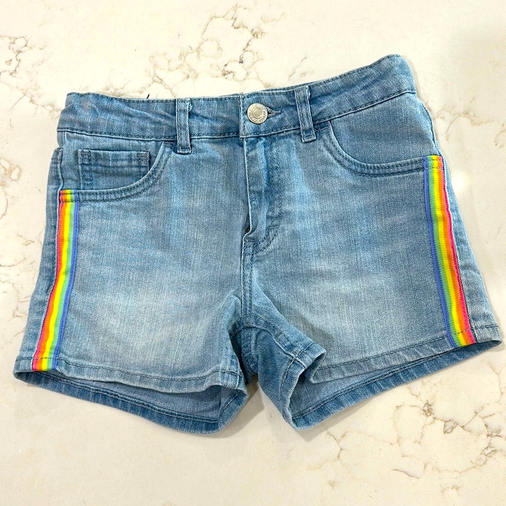 Girls Levi’s shorty short denim shorts